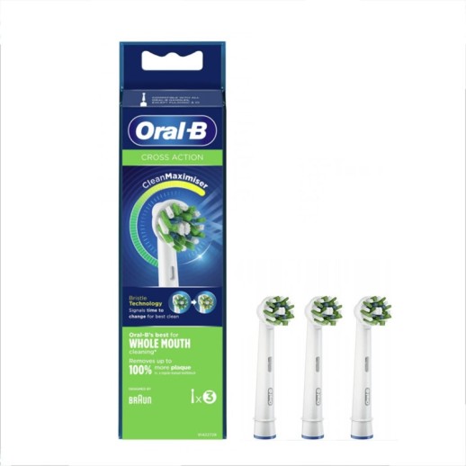 Recambio cepillo dental Braun Oral B EB50-3 Cross Action 3 unidades