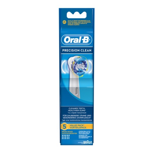 Foto Recambio cepillo dental Braun Oral B EB20-5 Precision Clean 5 unidades